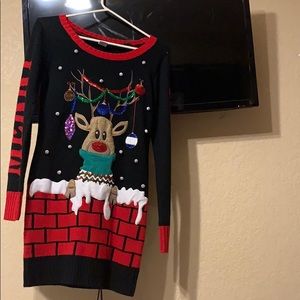 Ugly Christmas fitted dress